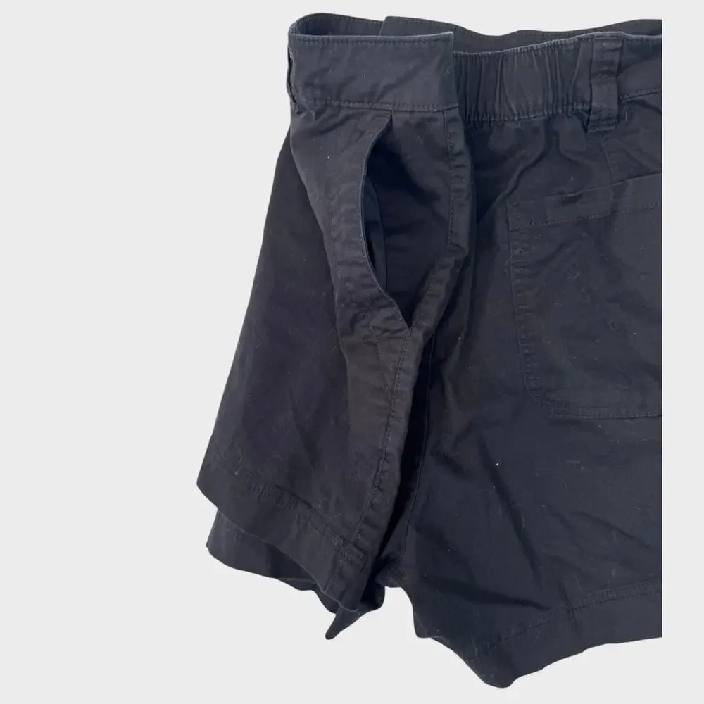 Old Navy OG High Rise Chino 2X Black Womens Shorts Cotton Spandex